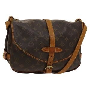 LOUIS VUITTON Monogram Saumur 30 Shoulder Bag M42256 LV Auth ar13526